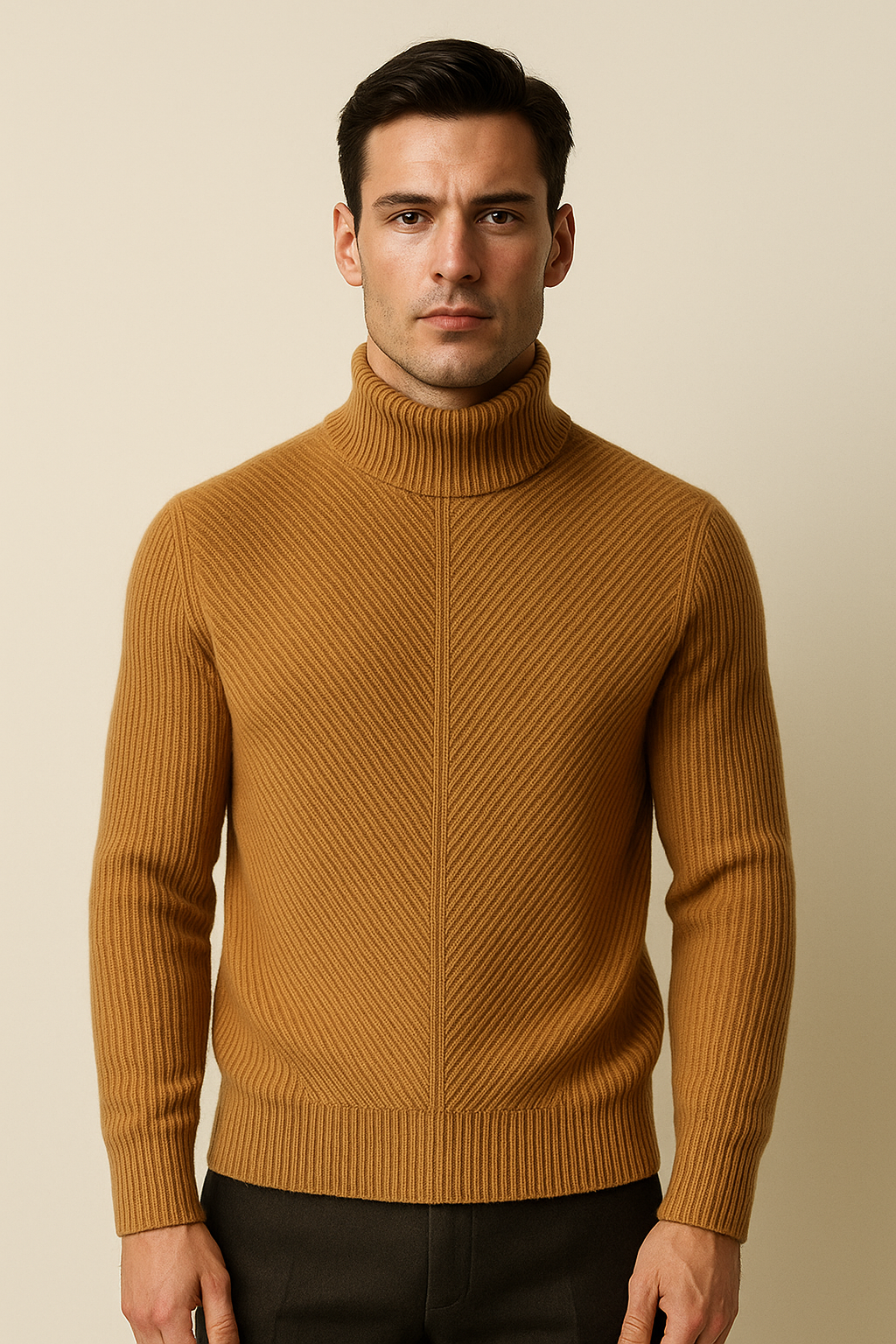 Montari Merino Wool Knit Camel - Emiral Couture