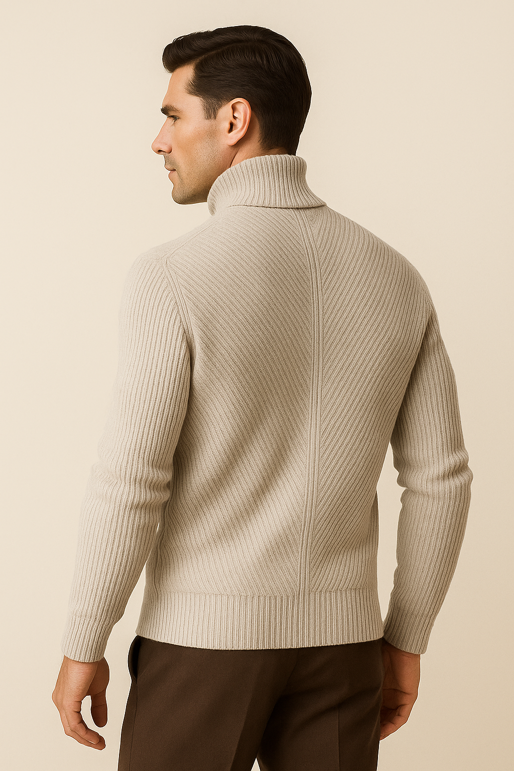 Montari Merino Wool Knit Grey - Emiral Couture