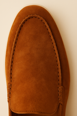 Emiral Suede Loafers Terracotta - Emiral Couture