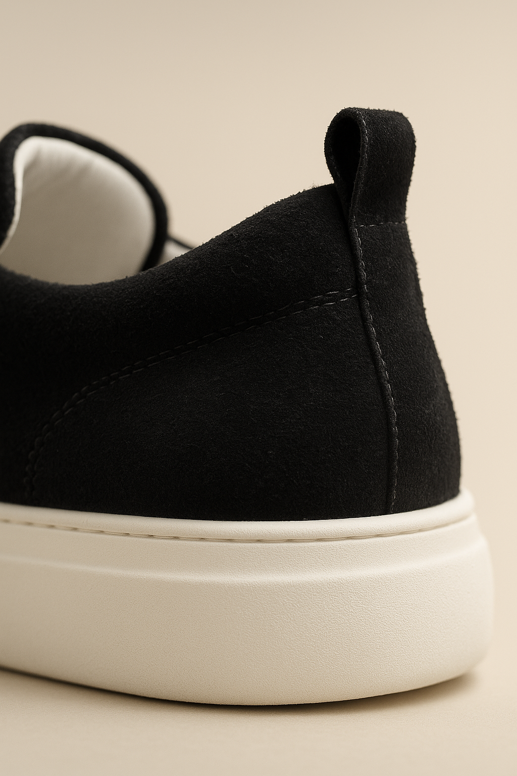 Emirali Suede Slip-On Black - Emiral Couture