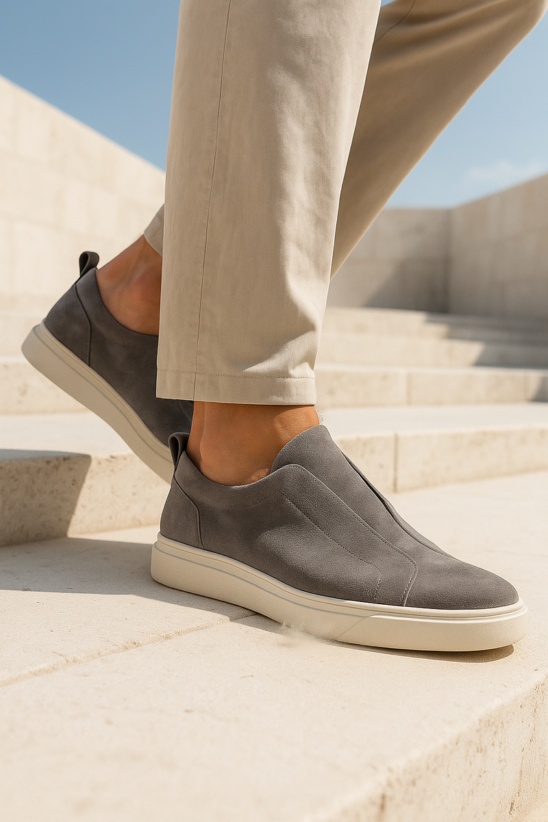 Emirali Suede Slip-On Grey