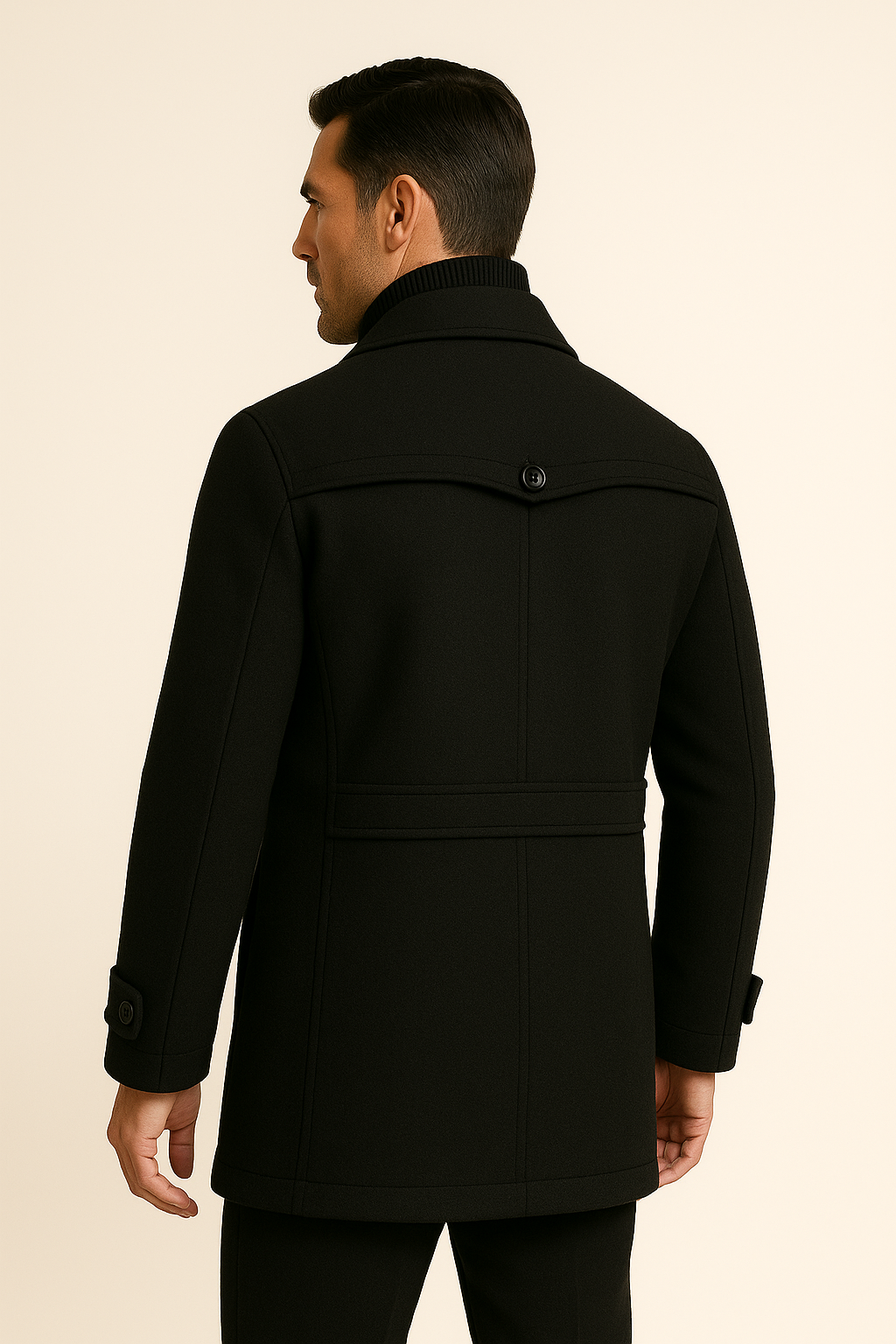 Melvin Field Coat Black - Emiral Couture