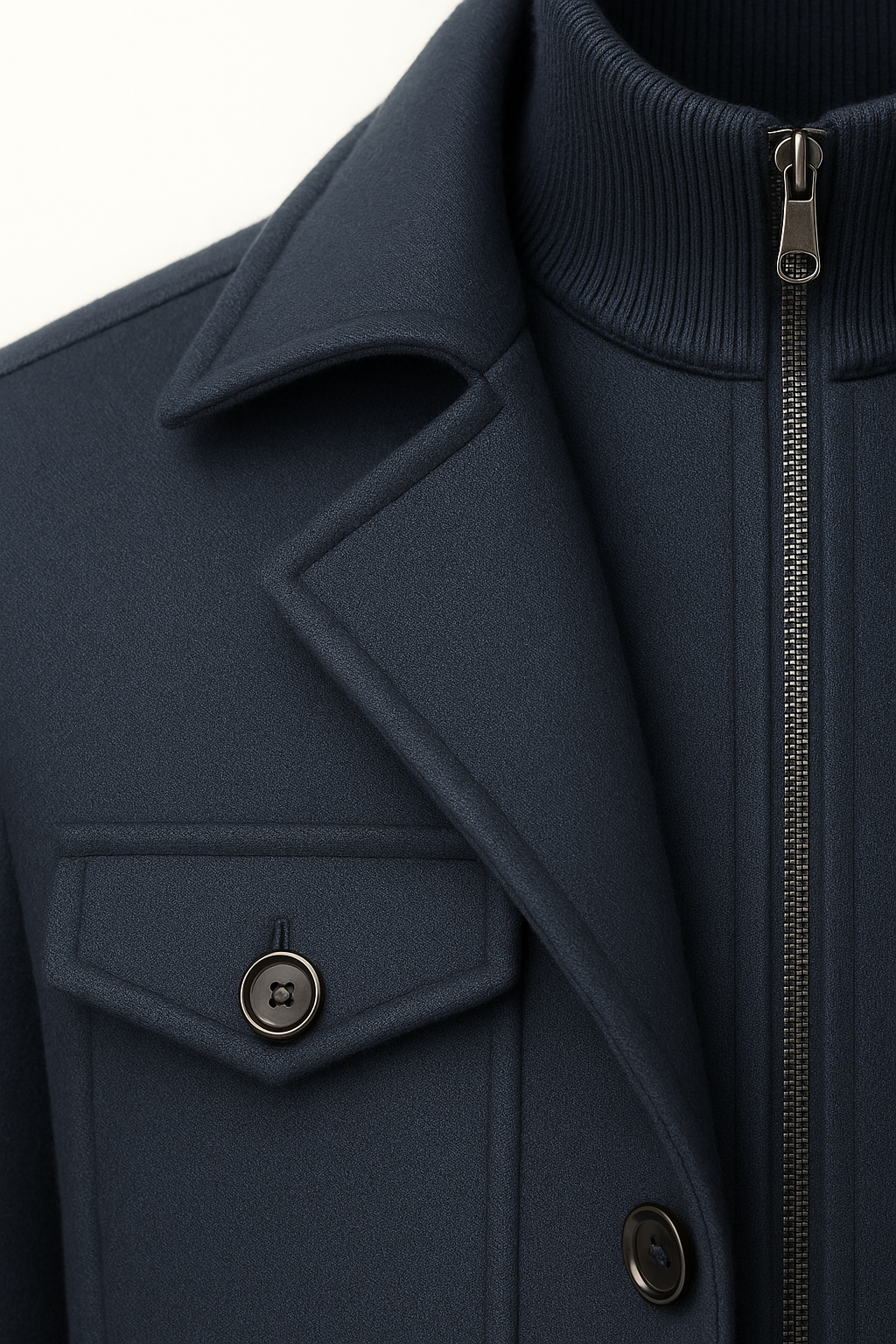 Melvin Field Coat Navy - Emiral Couture