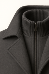 Melvin Field Coat Grey - Emiral Couture