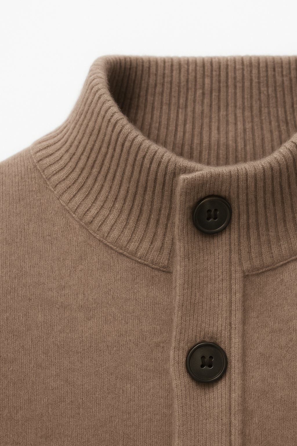 Giotto Cashmere Cardigan Mocha - Emiral Couture