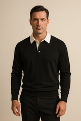 Polo Knit Black