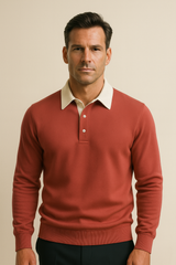 Polo Knit Red - Emiral Couture