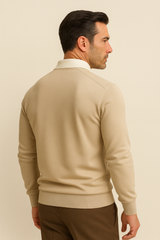 Polo Knit Beige - Emiral Couture