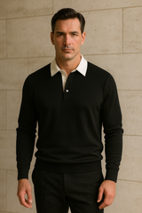 Polo Knit Black