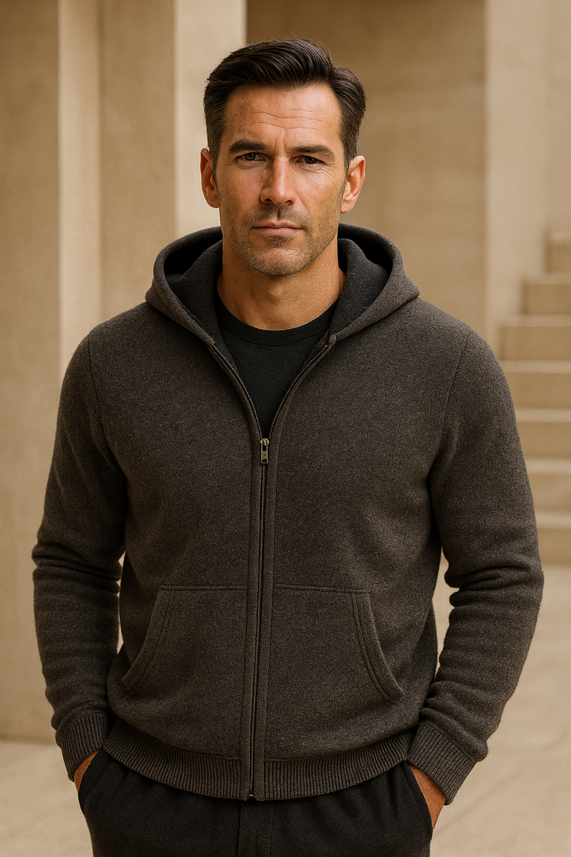 Calinto Hooded Zip Knit