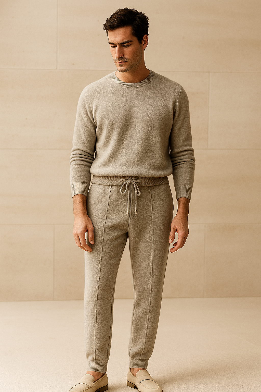 Sartore Cashmere Trousers Grey - Emiral Couture
