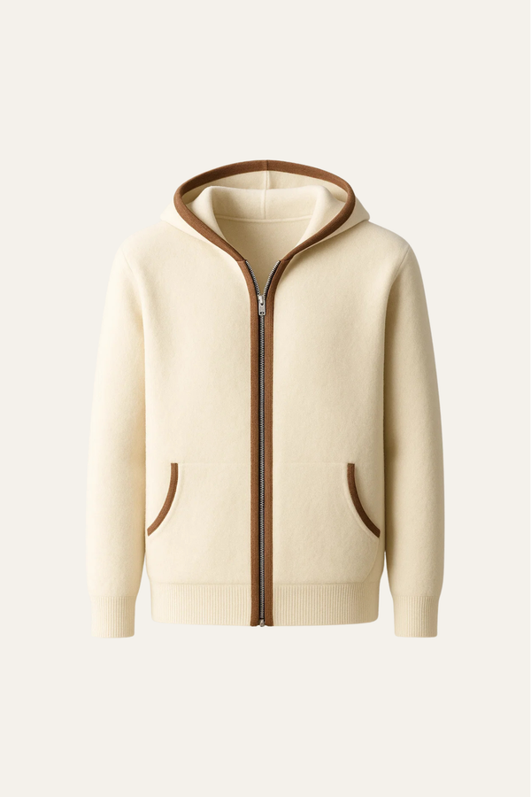 Leonardo Hooded Cardigan Cream