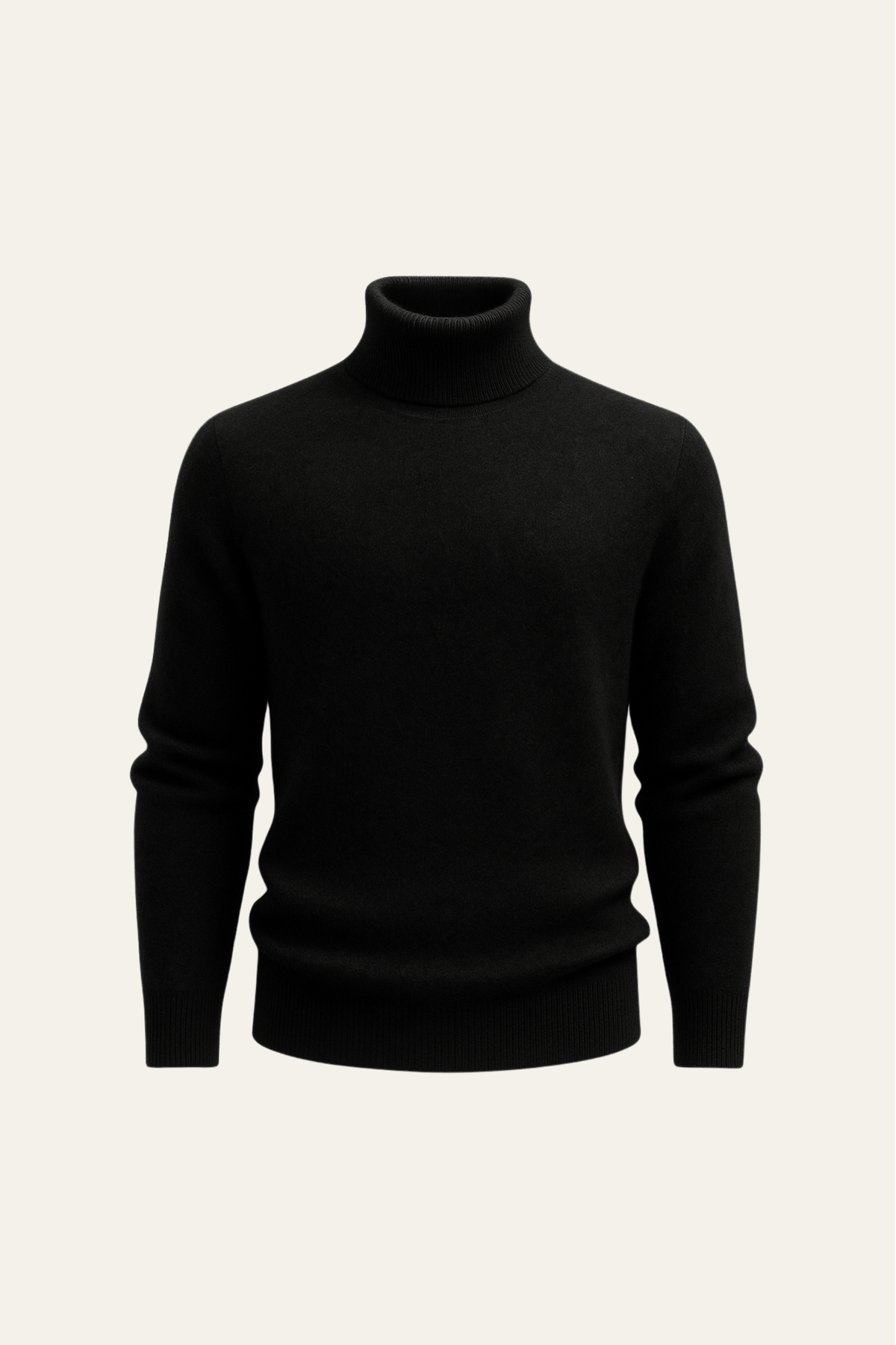 Carezza Cashmere Turtleneck Black