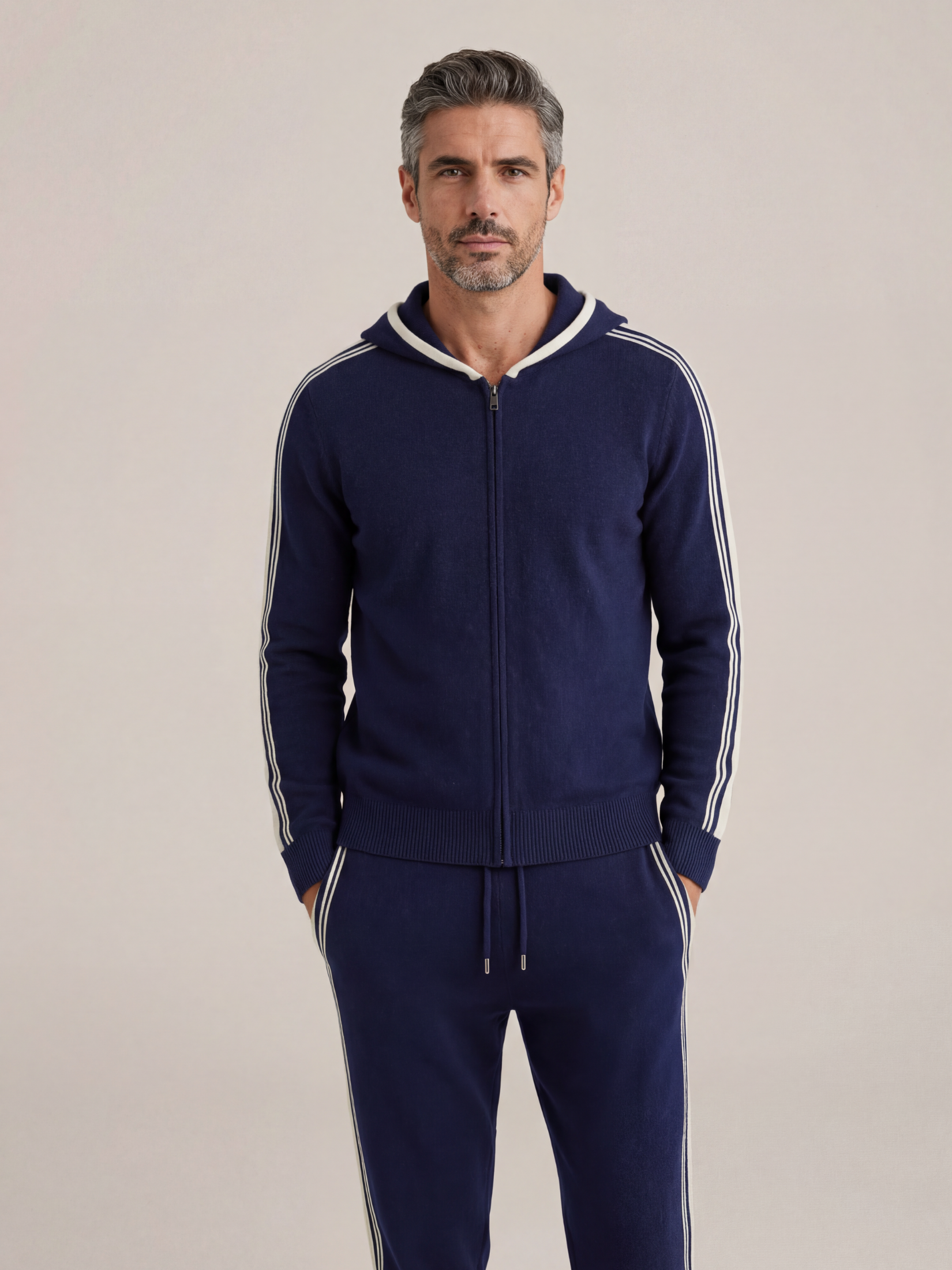Sion Cashmere Tracksuit Navy