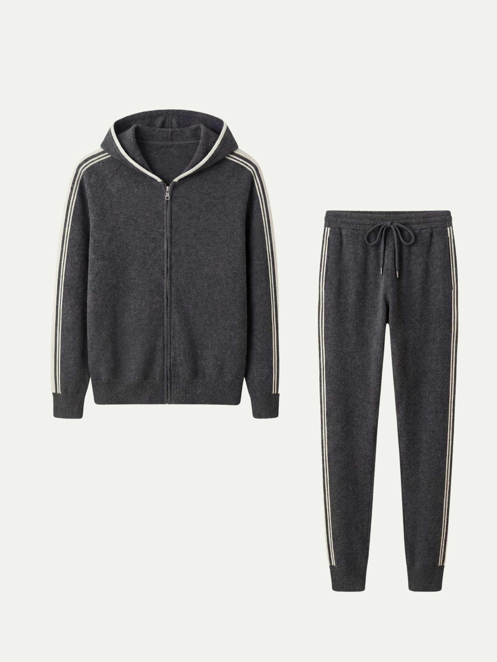 Sion Cashmere Tracksuit Dark Grey