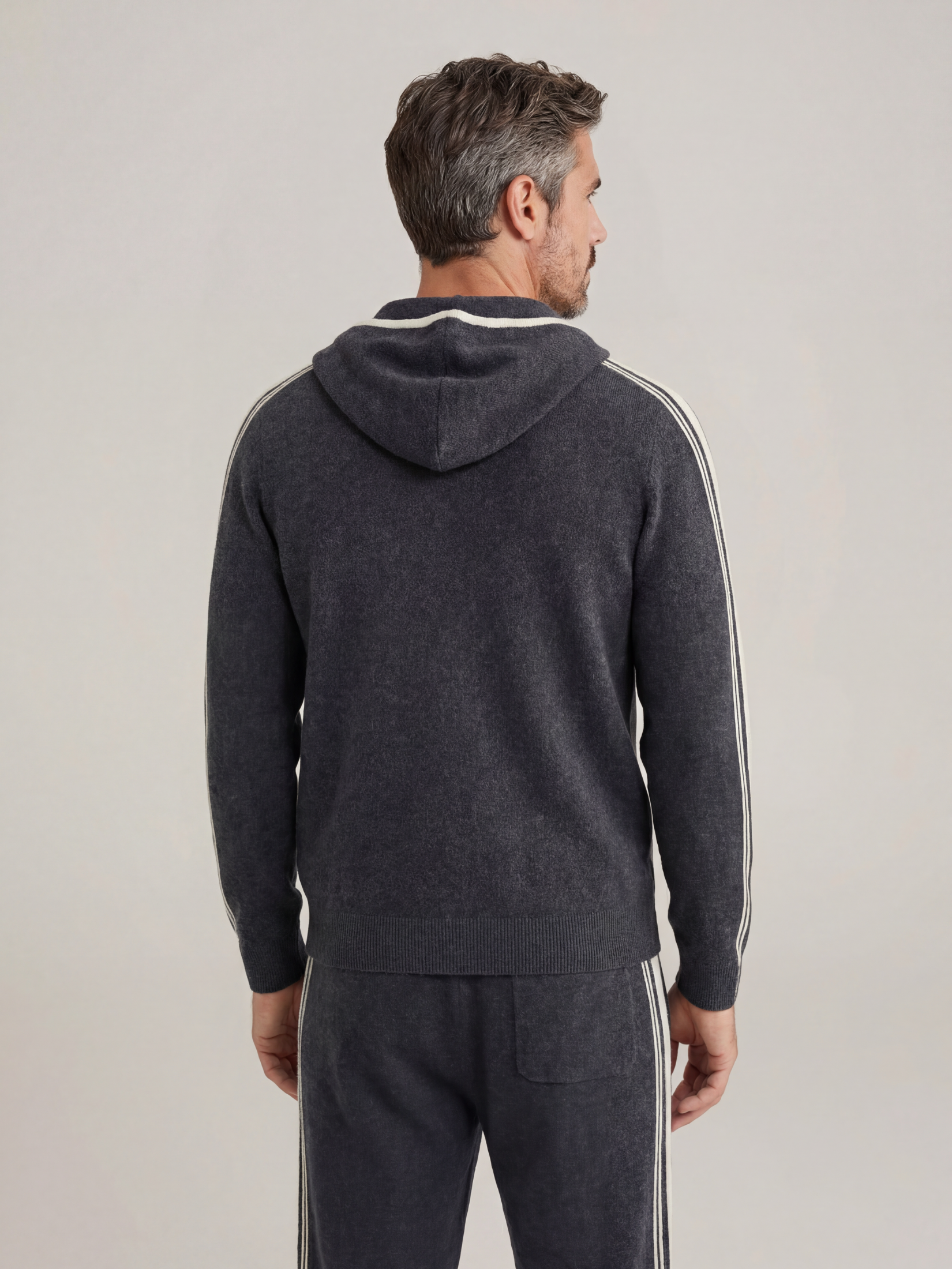 Sion Cashmere Tracksuit Dark Grey