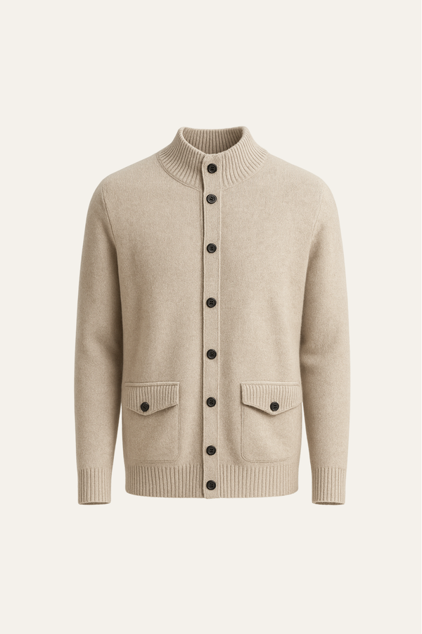Giotto Cashmere Cardigan Sand