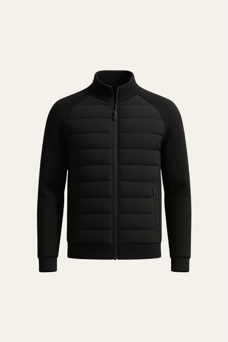 Sorrento Wool Padded Jacket Black