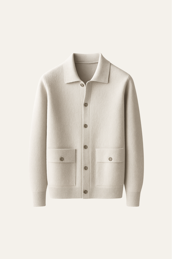 Vicenza Cashmere Cardigan Ivory