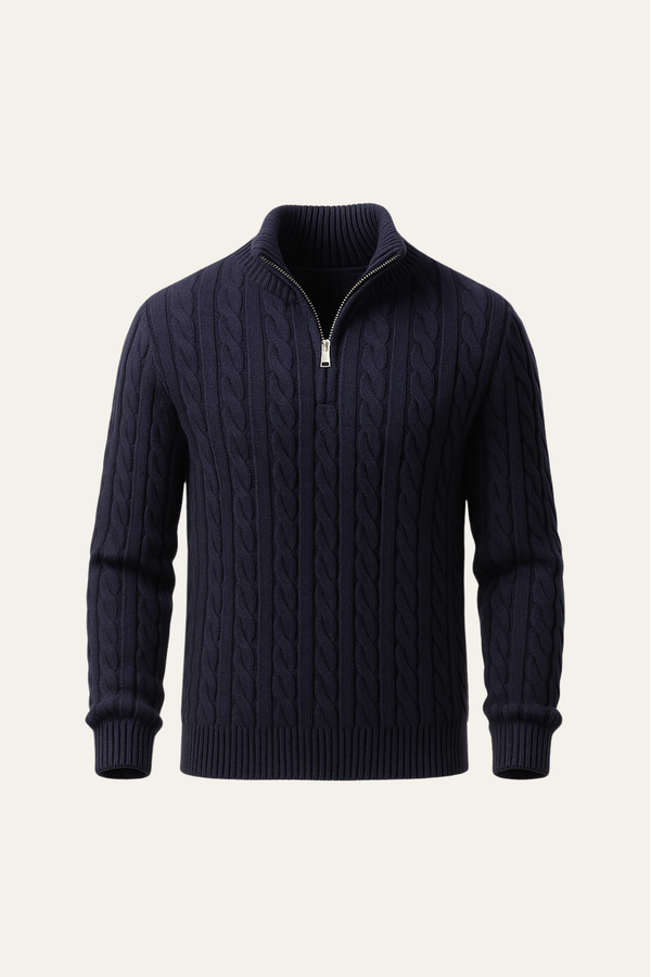Bergamo Cable Knit Navy