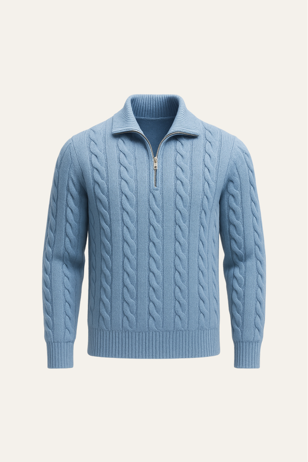 Bergamo Cable Knit Light Blue
