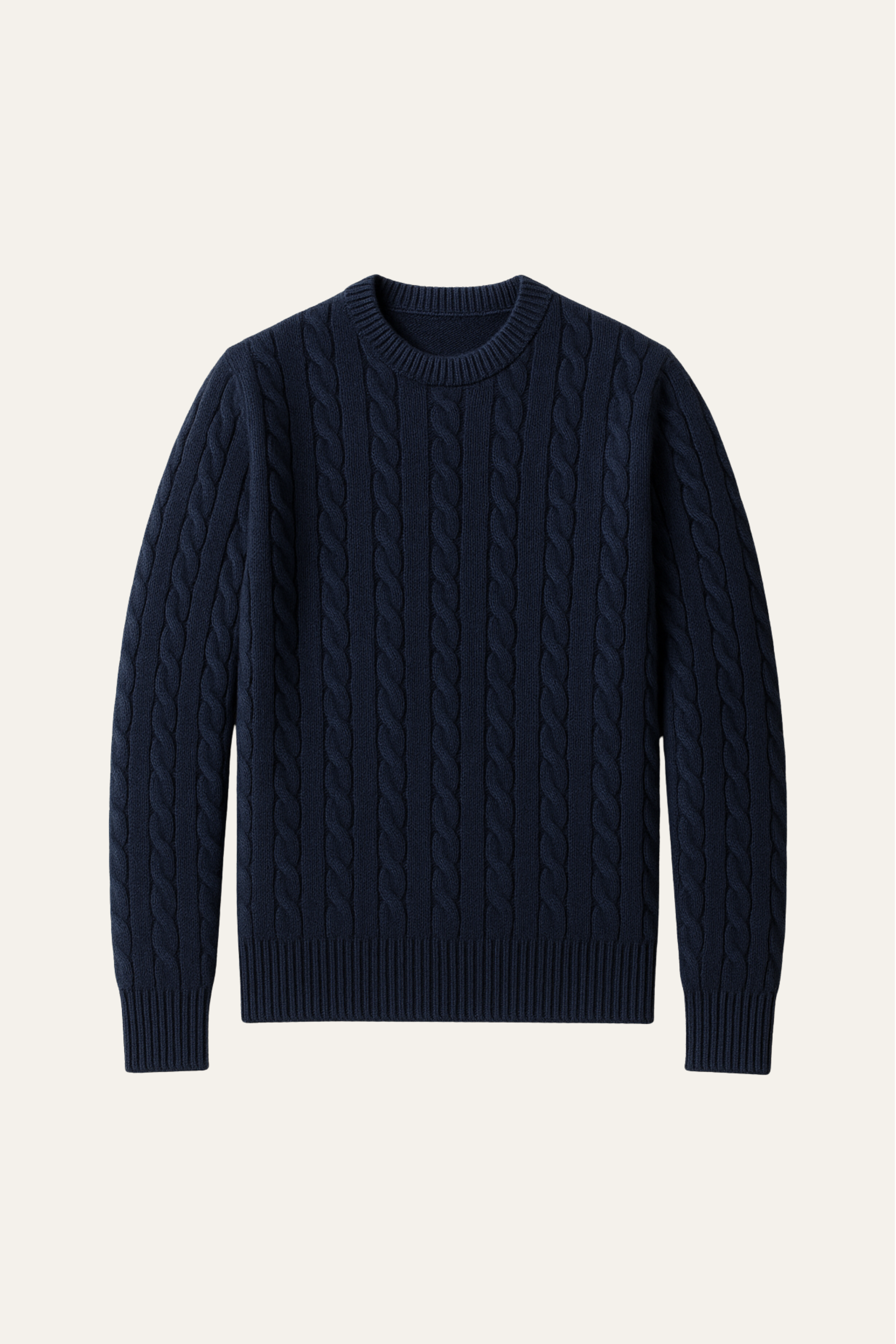 Cortona Cashmere Knit Navy - Emiral Couture