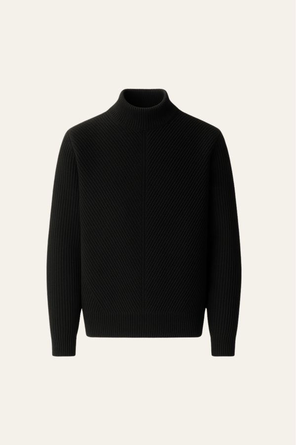 Lucente Merino Wool Knit Black
