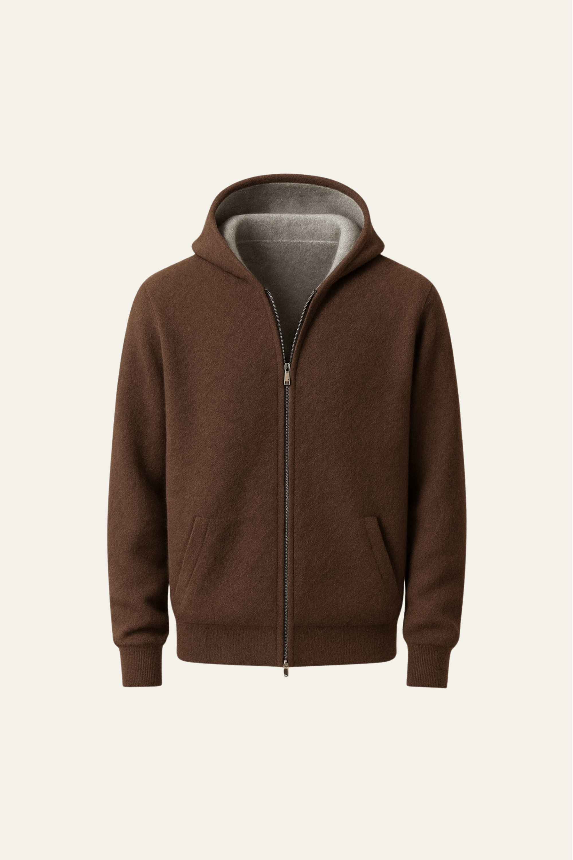 Calinto Hooded Zip Knit - Emiral Couture