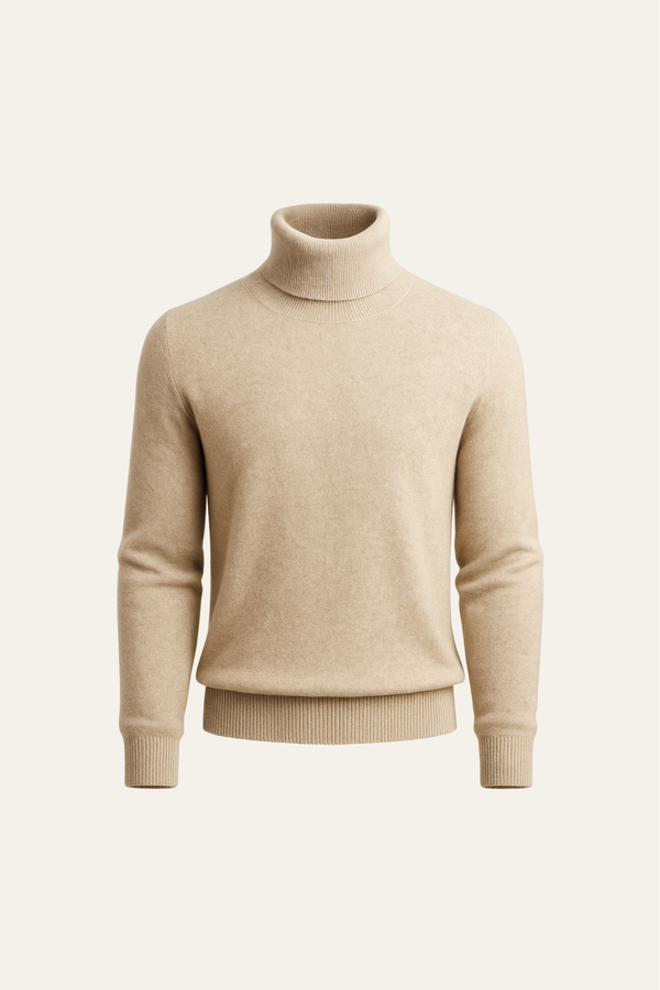 Carezza Cashmere Turtleneck Beige
