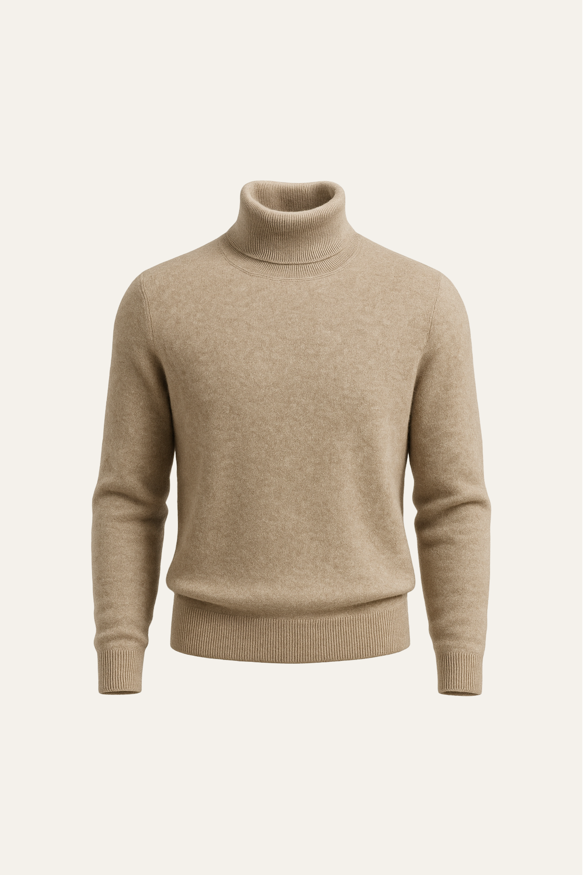 Carezza Cashmere Turtleneck Dark Beige
