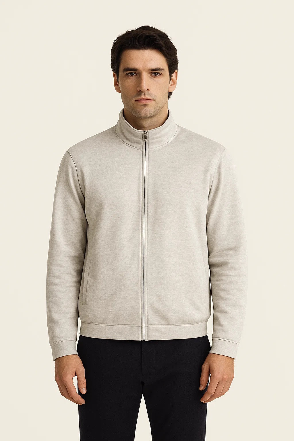 Reverso Bomber Jacket Taupe - Emiral Couture