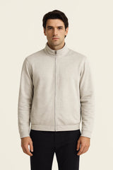 Reverso Bomber Jacket Taupe - Emiral Couture