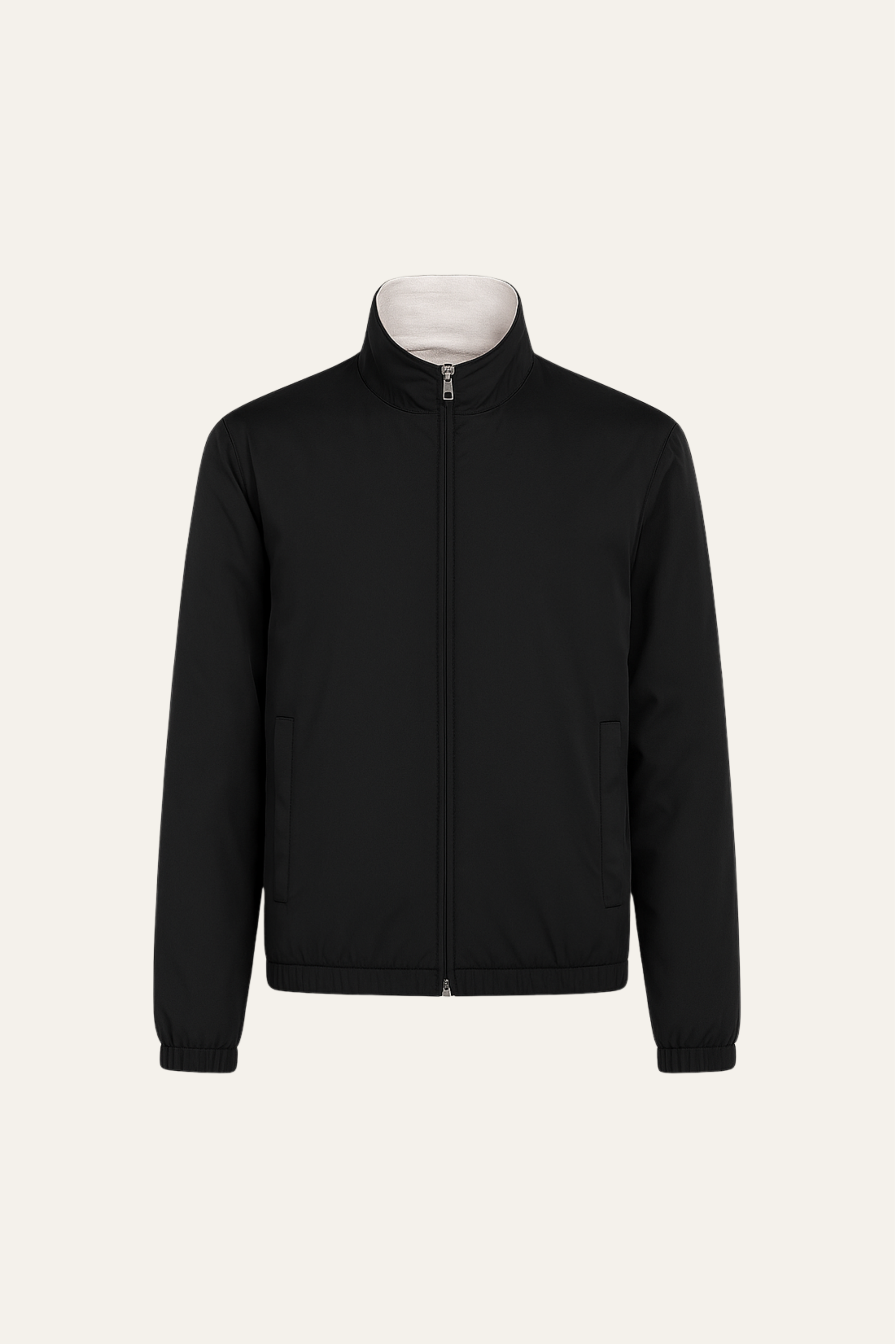 Reverso Bomber Jacket Black - Emiral Couture