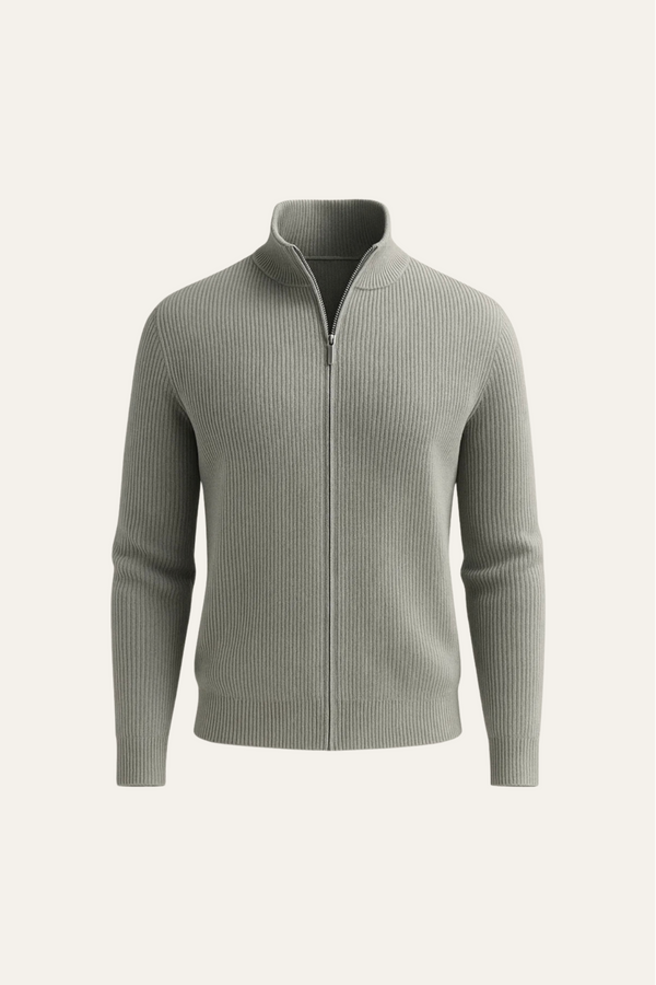Nobile Cashmere Cardigan Grey Green