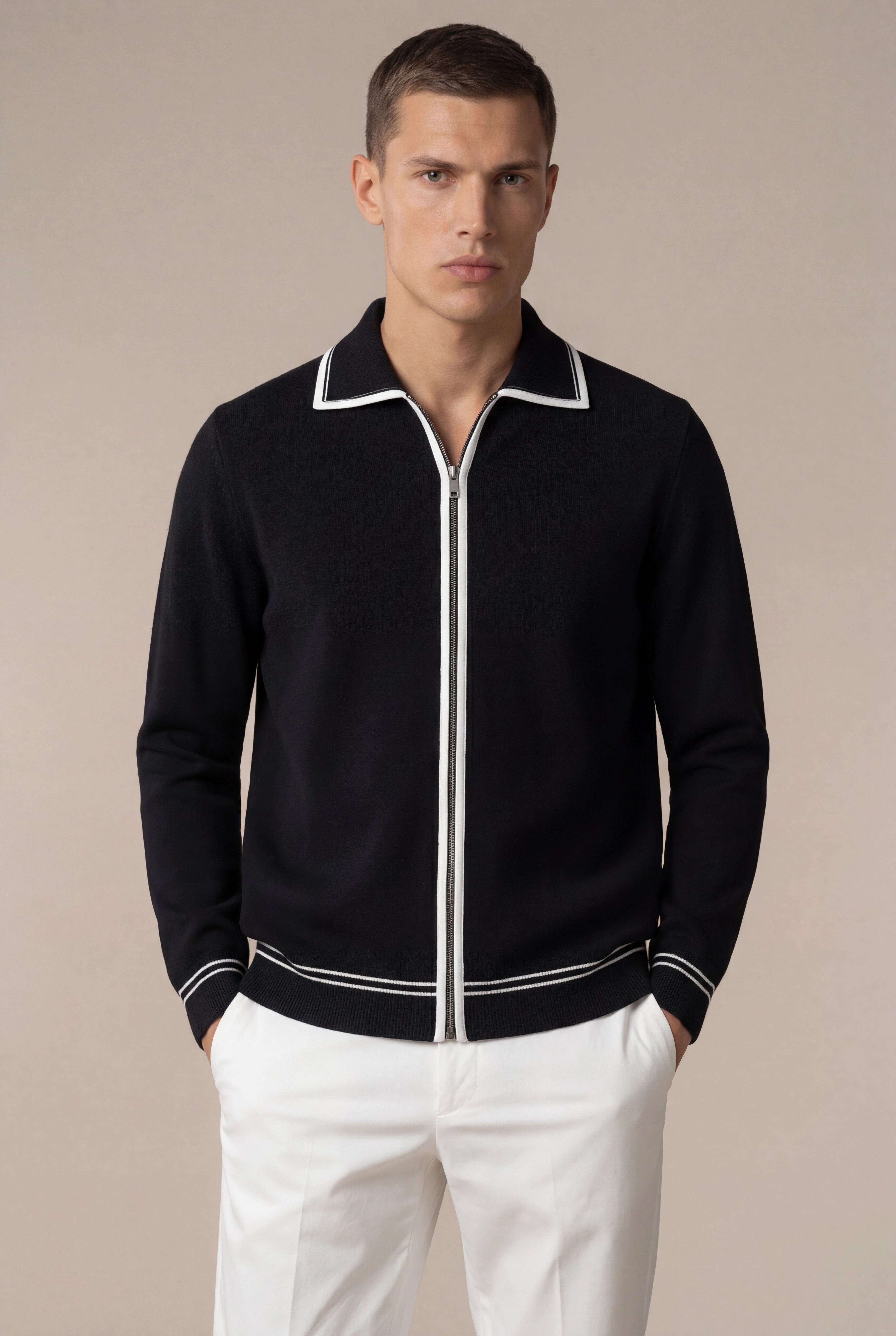 Carveli Classic City Zip Up Black
