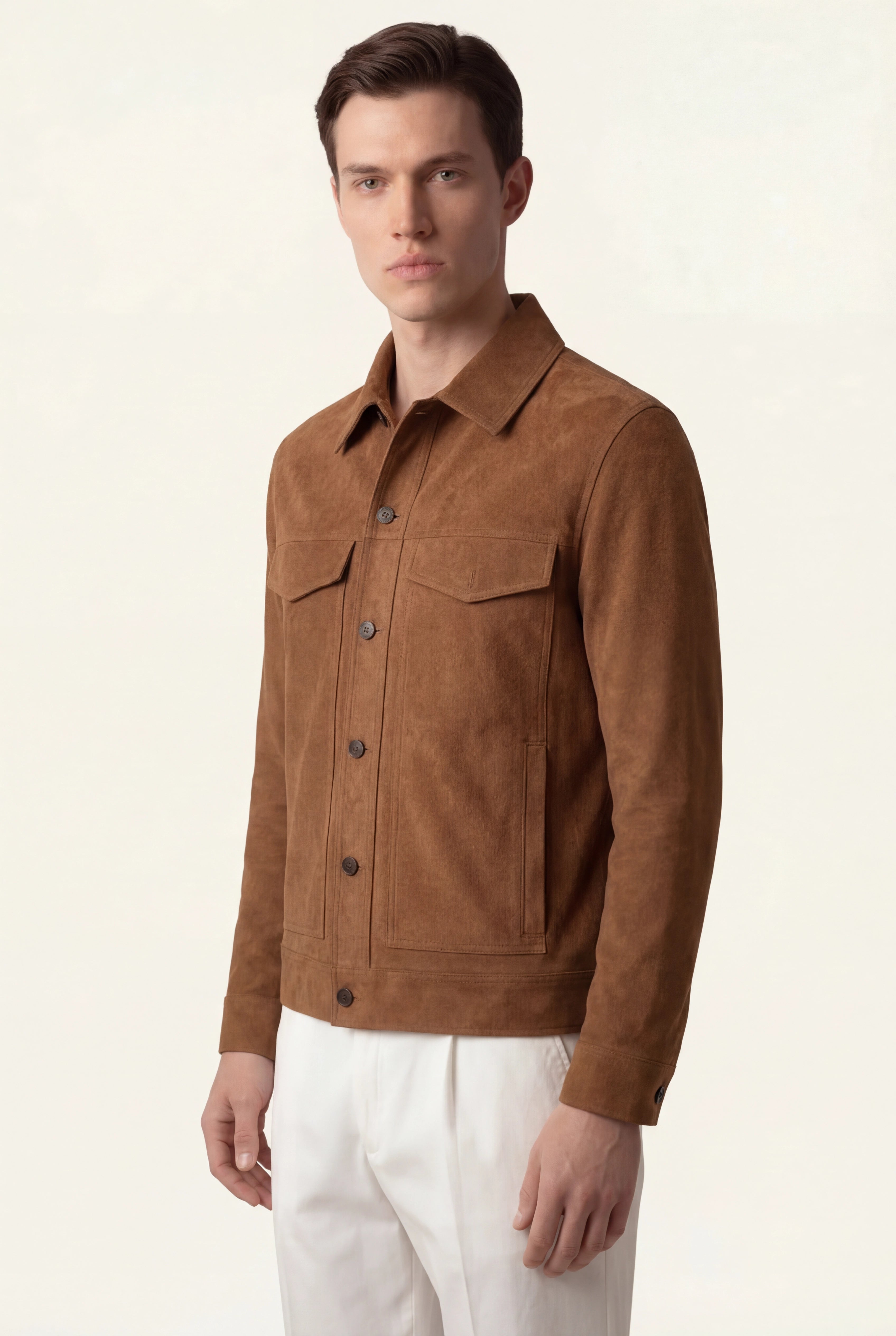 Brown Light Suede Jacket