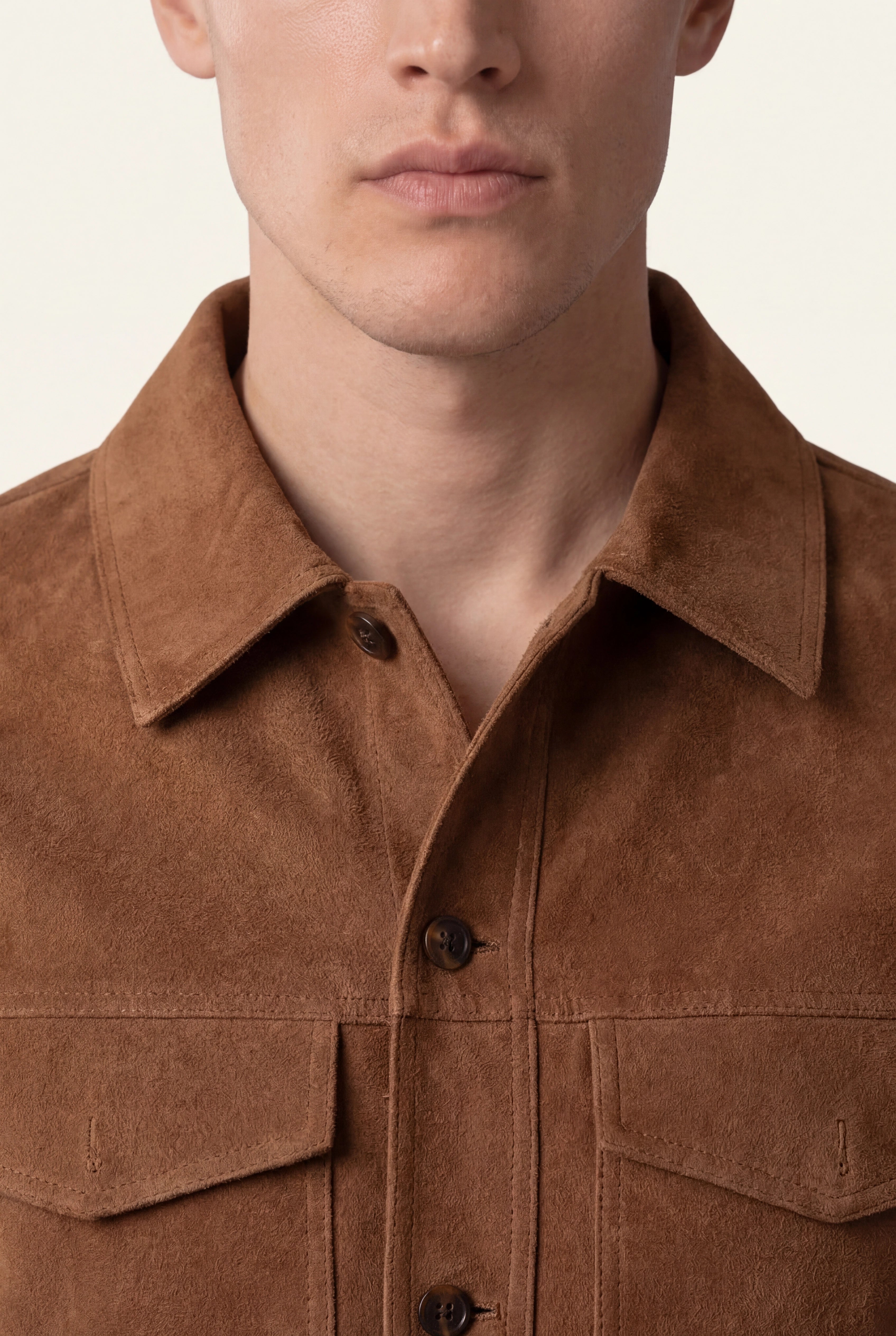 Brown Light Suede Jacket