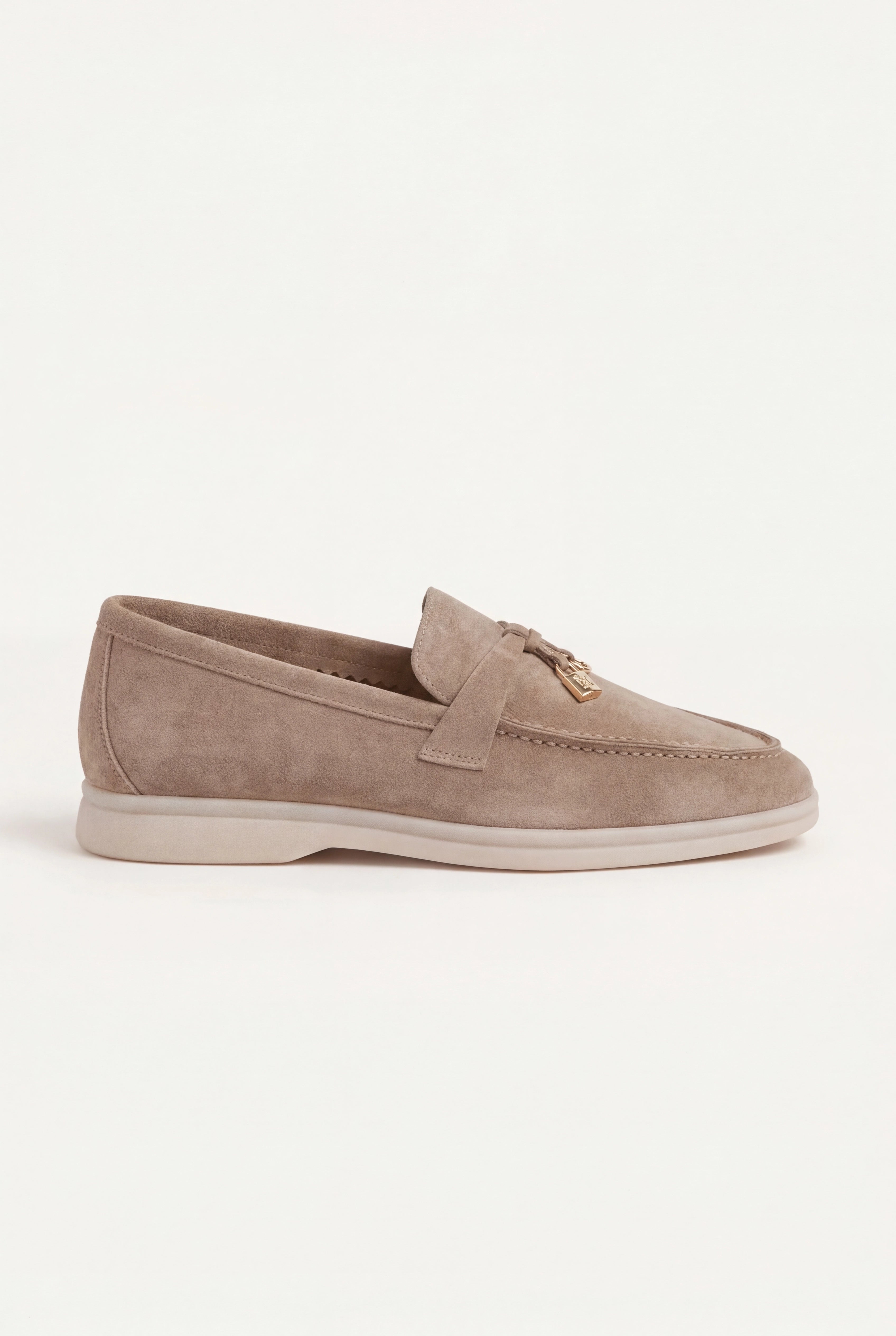 Lusso Beige Suede Loafer