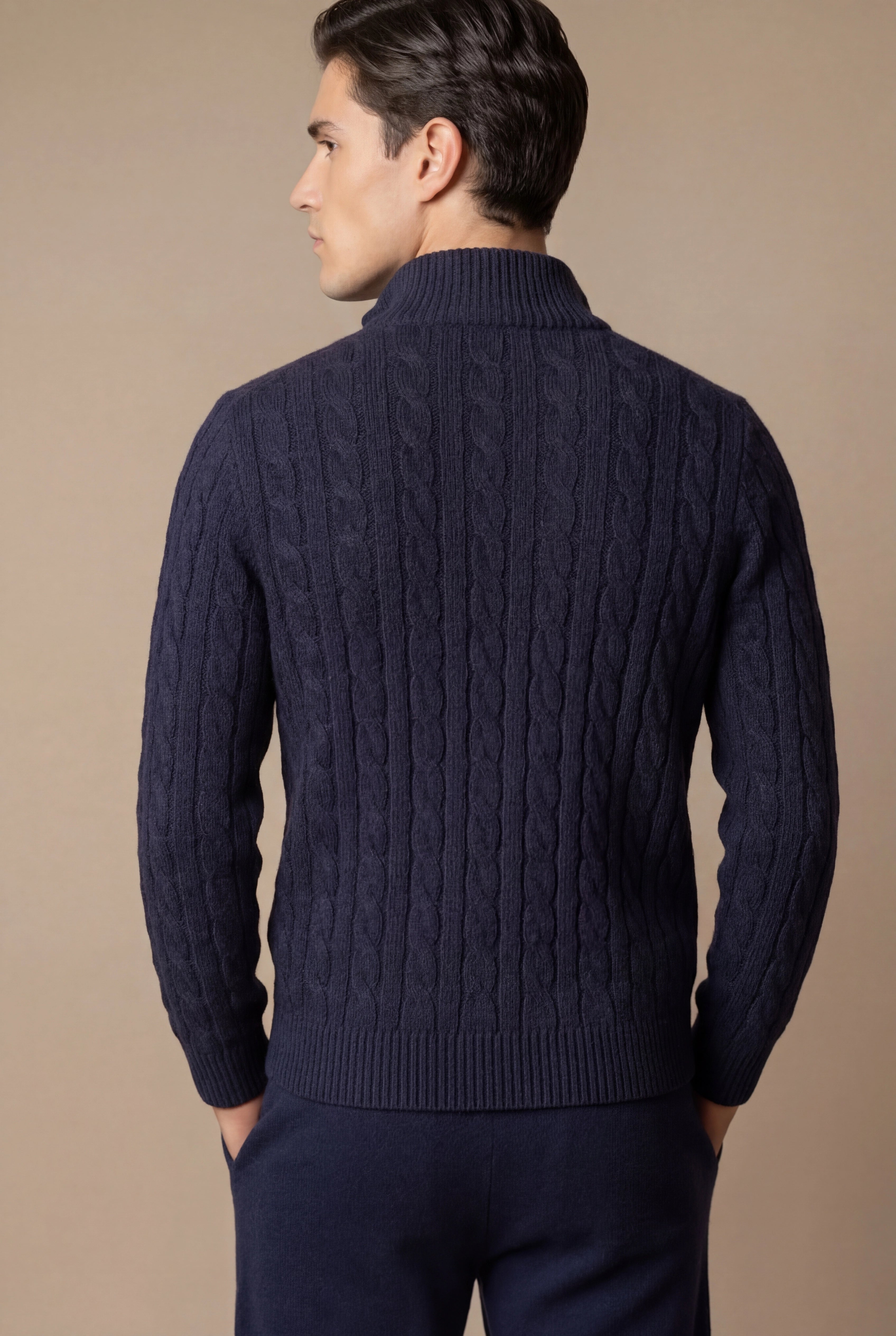 Sero Zip Knit Navy