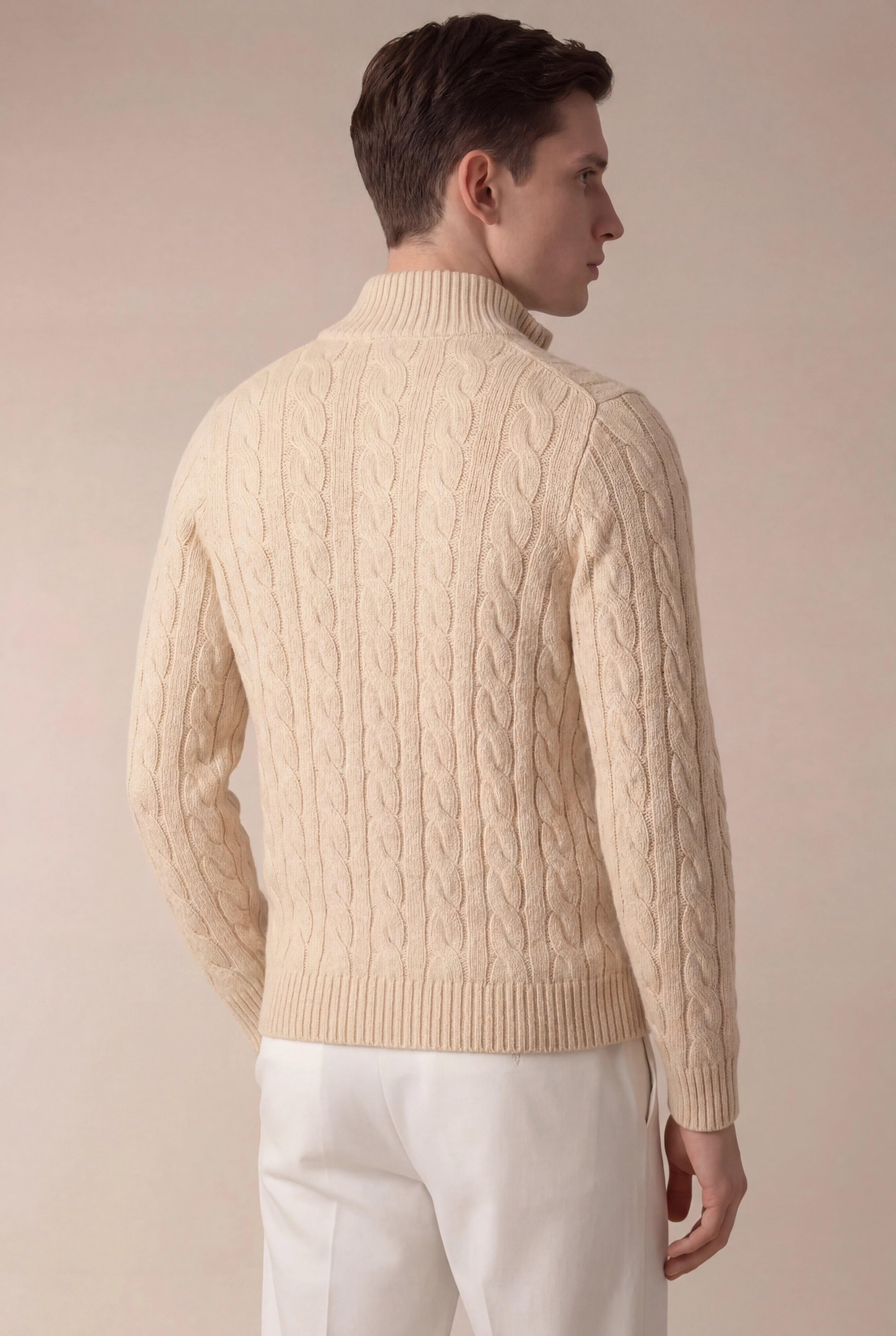 Sero Zip Knit Beige