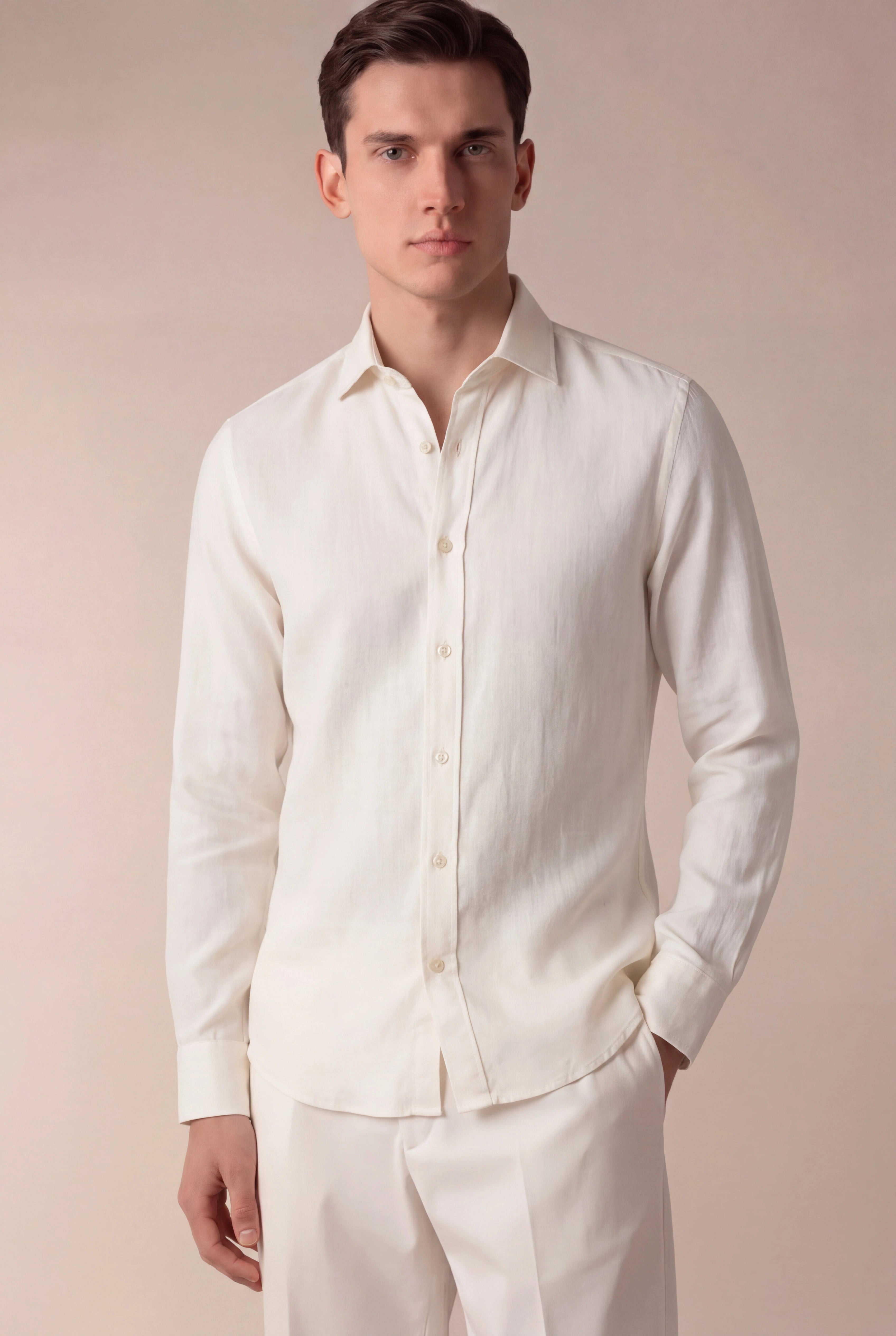Capri Linen Shirt White