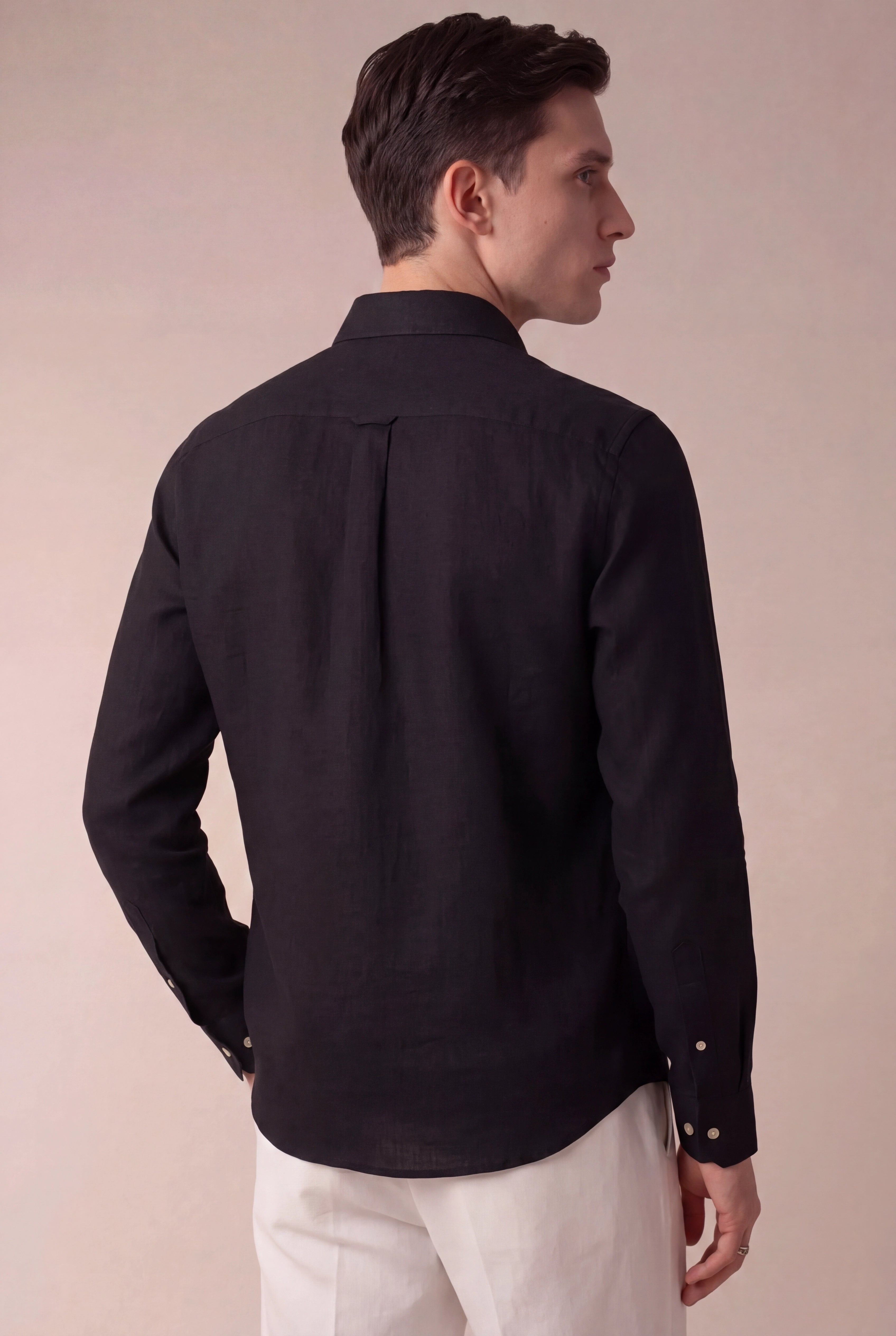 Capri Linen Shirt Black