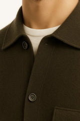 Vicenza Cashmere Cardigan Olive Green - Emiral Couture