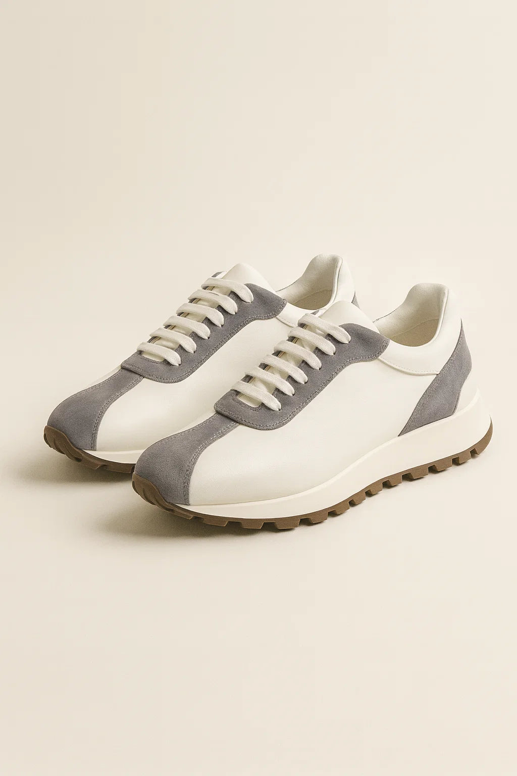 Calzatura Suede Runner Light Grey