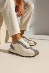 Calzatura Suede Runner Light Grey