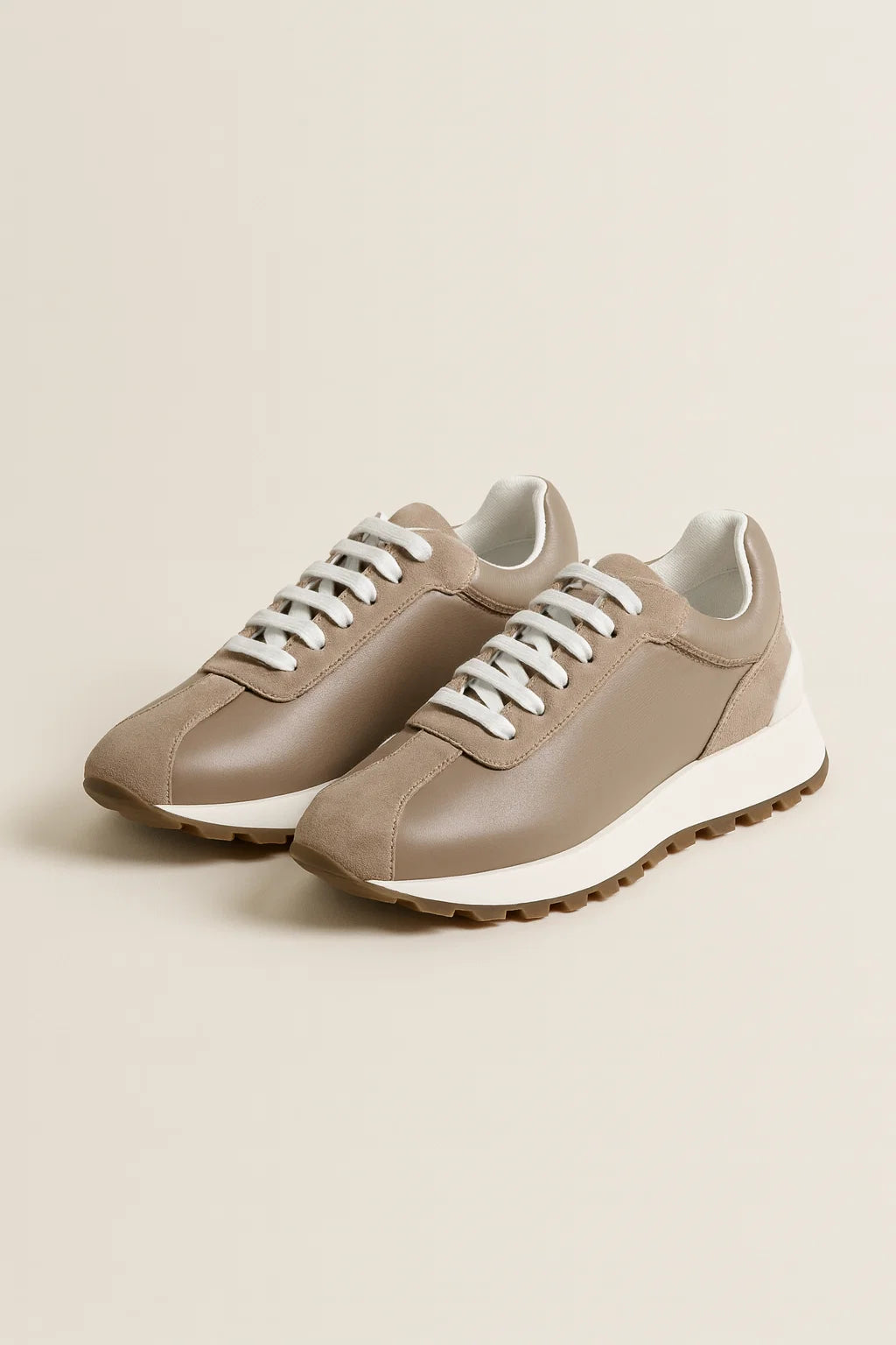 Calzatura Suede Runner Beige
