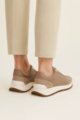Calzatura Suede Runner Beige