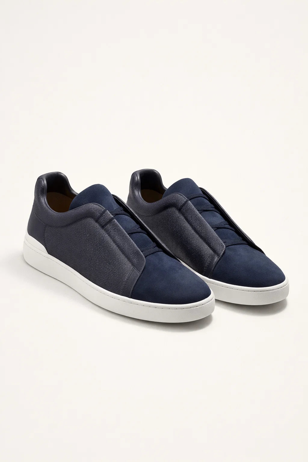 LORVANO™ Suede Sneaker – Deep Navy
