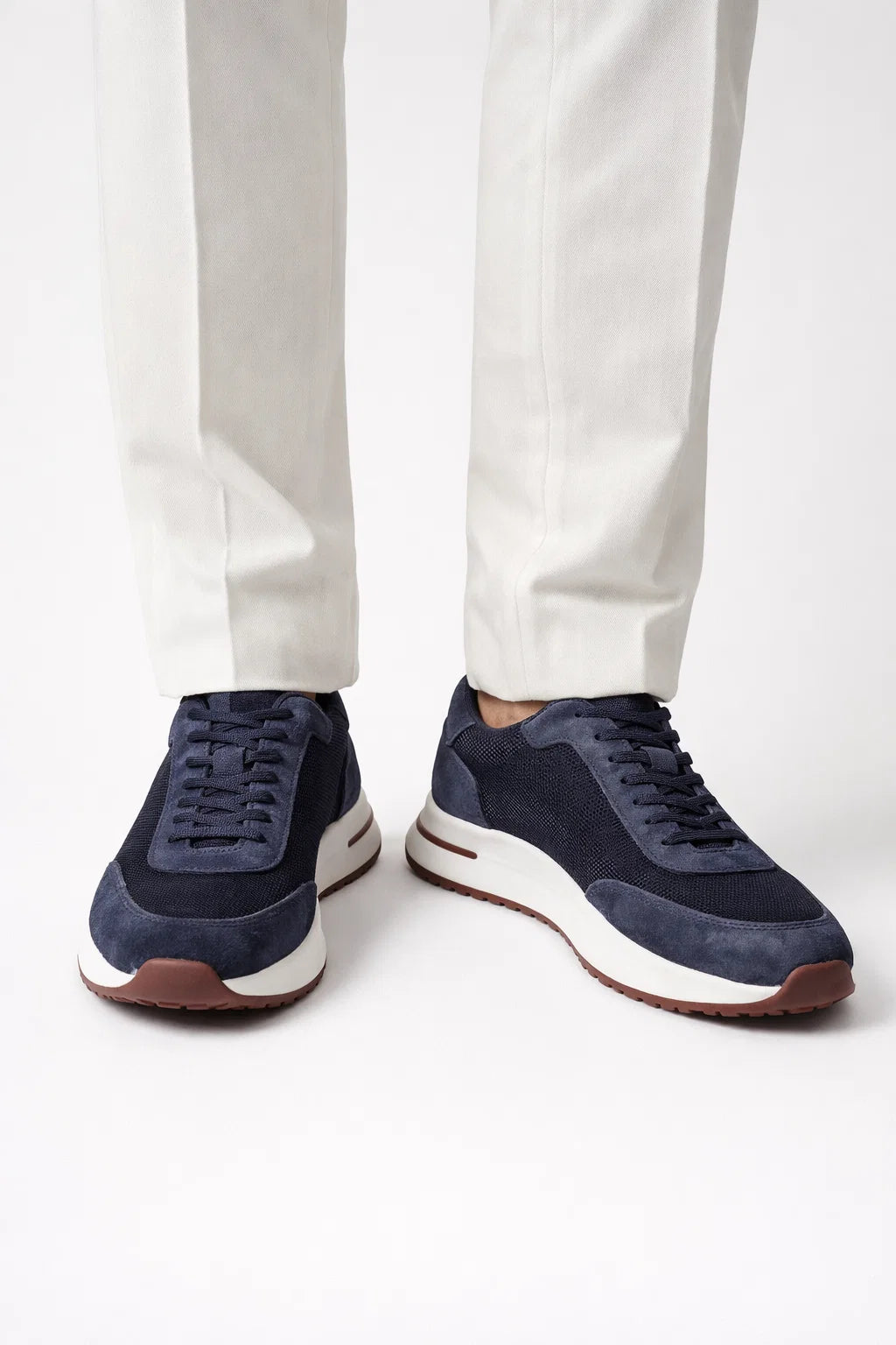 Giuliano Suede City Sneaker Navy