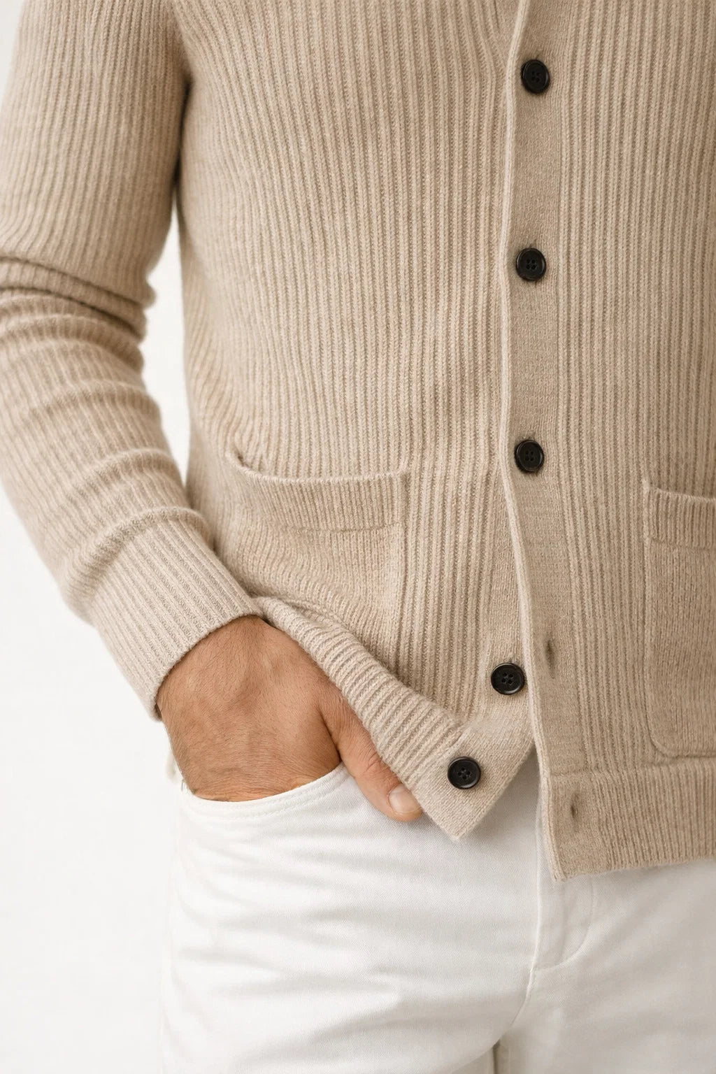 Nombre Beige Knit Vest
